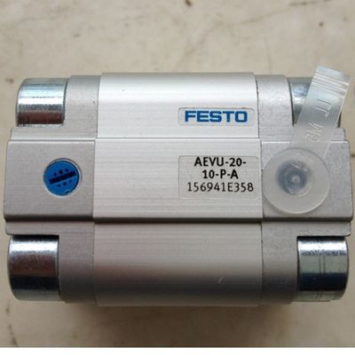 Κύλινδρο Festo AEVU-20-10-P-A Ασημένιο Υψηλή συμβατότητα -20 ° C έως 80 ° C ακριβής έλεγχος Συμπίκτης σχεδιασμός Υψηλή προσαρμοστικότητα Εύκολη συντήρηση