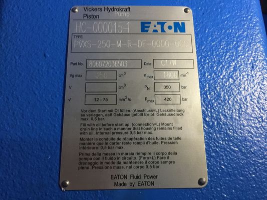 Vickers Hydraulic Pump PVXS-250-M-R-DF-0000-000 High Reliability Fast Response Long Service Life High Pressure Large Flow Rate Low-Noise Operation