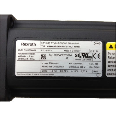 Low Speed Servo Motor Low Noise MSK040B-0600-NN-M1-UG1-NNNN High Reliability