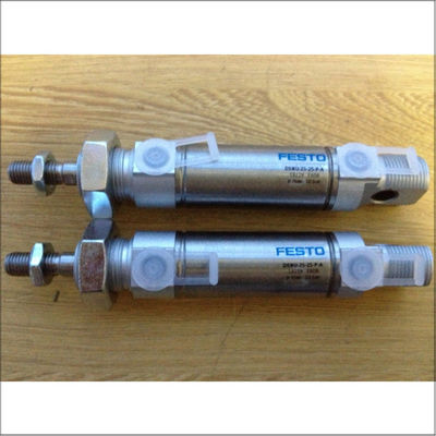 Festo Cylinder DSNU-25-25-P-A Silver High Precision Space-Saving Compact Design High Adaptability Easy Installation