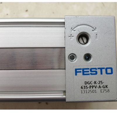 Festo シリンダー DGC-K-25-635-PPV-A-GK シルバー 高速応答 速度 エネルギー効率 高性能 高精度