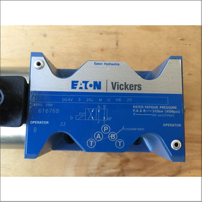 Vickers Proportional Valve DG4V-5-2AJ-M-U-H6-20 High Power Low Pressure Drop High Flow Capacity 350 Bar