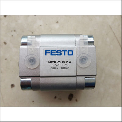 Oil Cylinder ADVU-25-10-P-A Compact Pneumatic Cylinder By Festo With 25mm Piston Diameter 10mm Stroke