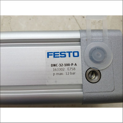 Festo オイルシリンダー DNC-32-100-P-A モデル 複動式 弾性クッション 最大12バール 動作圧力 材料