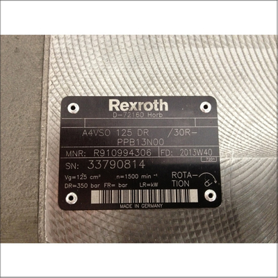 A4VSO125DR 30R-PPB13N00 Mechanical Hydraulic Pump Cast Iron Material Fast Shipping Secure Payment Standard Design for Maximum Efficiency