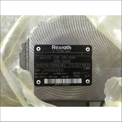 Variable Displacement Mechanical Hydraulic Pump A4VSO125DR 30R-VPB13N00 For Open Circuit Hyd By Rexroth