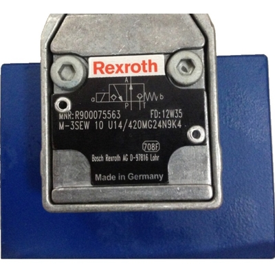 Rexroth Directional Valve M-3SEW10U1X/420MG24N9K4 Multiple Installation Options Leak-Free Isolation Electromagnetic Drive