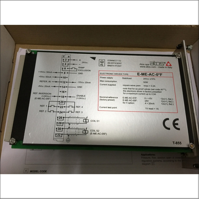 ATOS E-ME-AC-01F 21/2 Electronic Amplifier For Accurate Proportional Valve Control In Hydraulic Systems