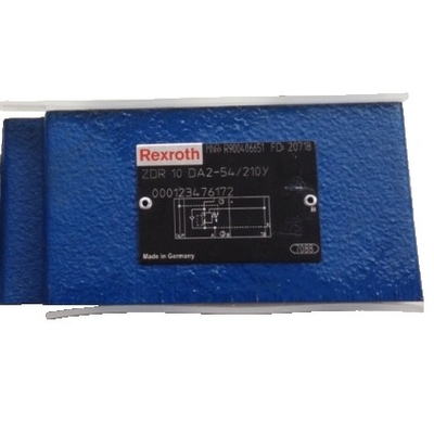Rexroth Hydraulic Valve ZDR10DA2-54/210Y Blue Easy Integration High Durability Cast Iron Fast Response