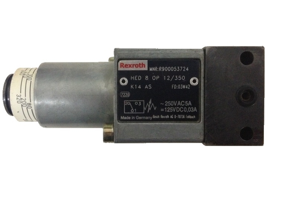 Εναλλακτικός πίεσης Rexroth HED8OP-12/350K14AS ακριβής έλεγχος εύκολο στη ρύθμιση ακριβής έλεγχος μικρή υστερέση